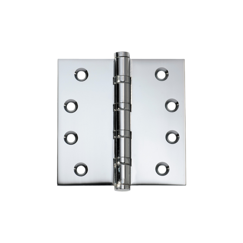 Hinge - Ball Bearing Polished Chrome 100mm x 100mm