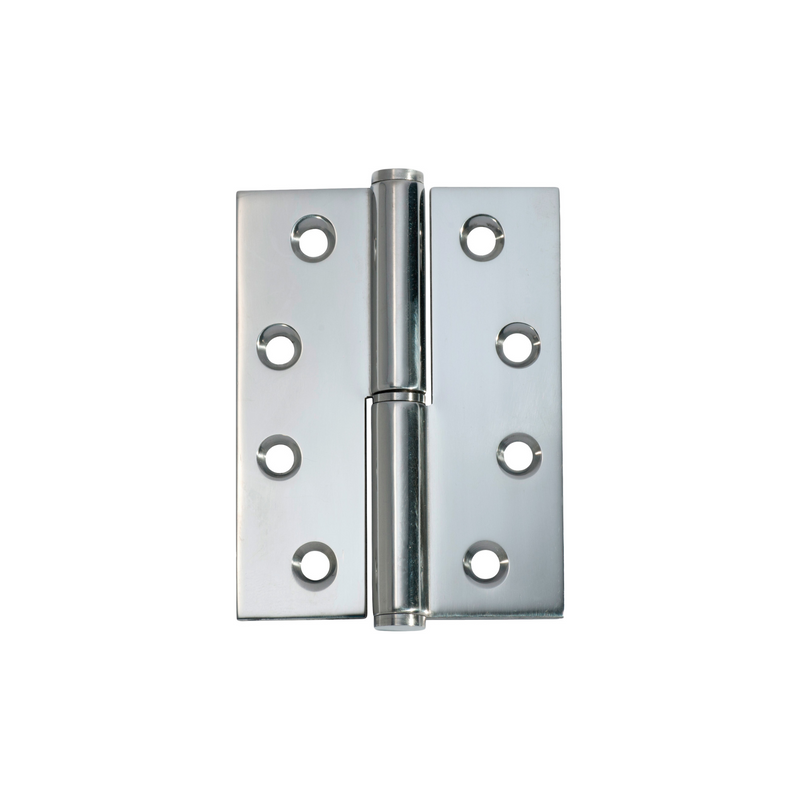 Hinge - Left Hand Lift Off Polished Chrome 100mm x 75mm