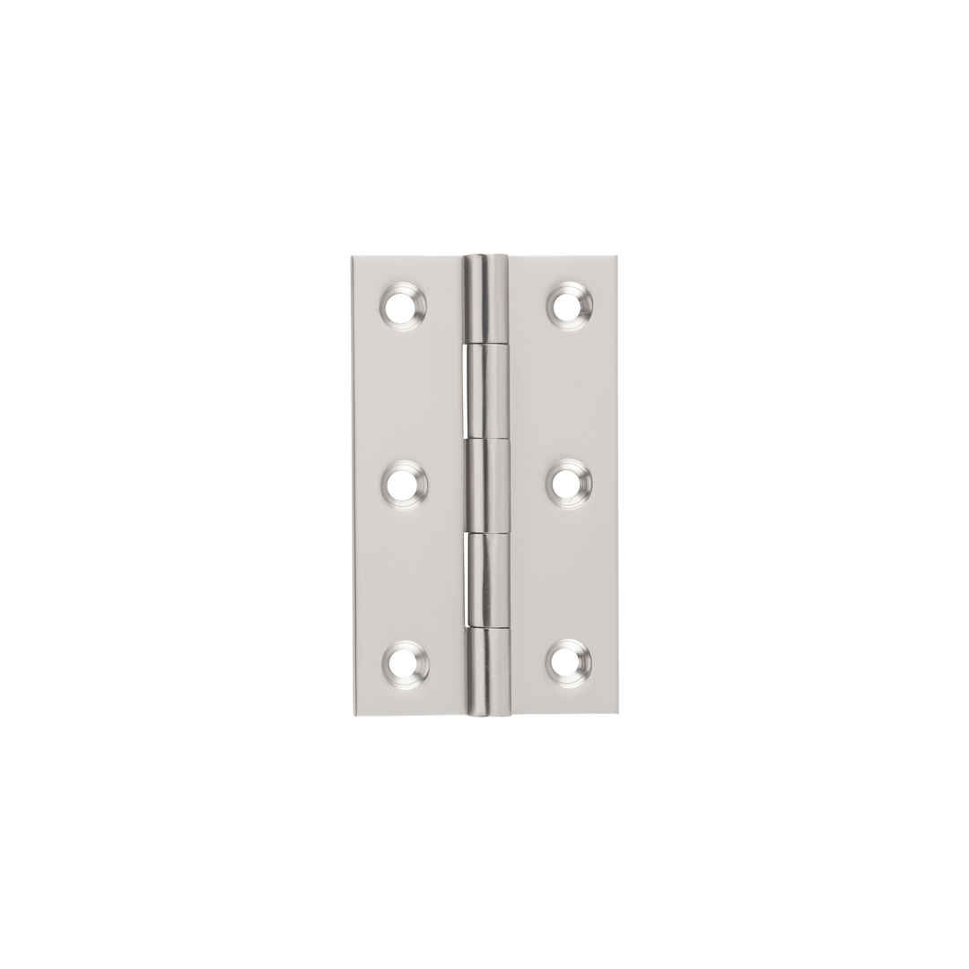 Hinge - Fixed Pin Satin Nickel 89mm x 50mm