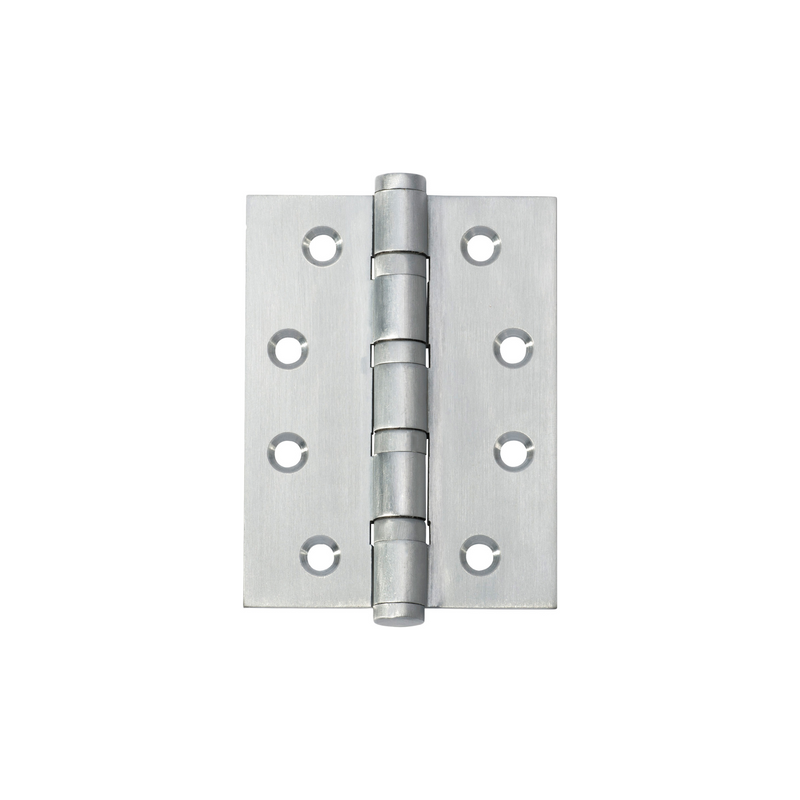 Hinge - Ball Bearing Brushed Chrome 100mm x 75mm