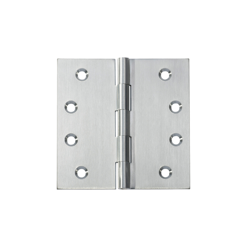 Hinge - Fixed Pin Satin Chrome 100mm x 100mm