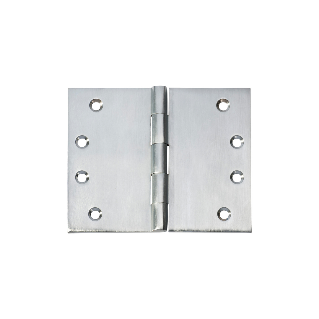 Hinge - Broad Butt Satin Chrome 100mm x 125mm