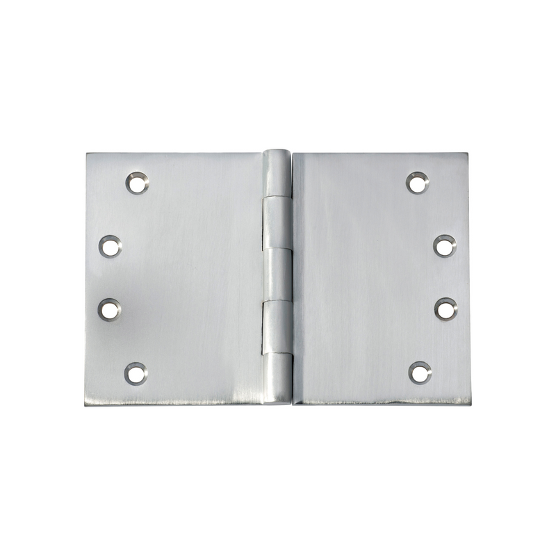 Hinge - Broad Butt Satin Chrome 100mm x 150mm