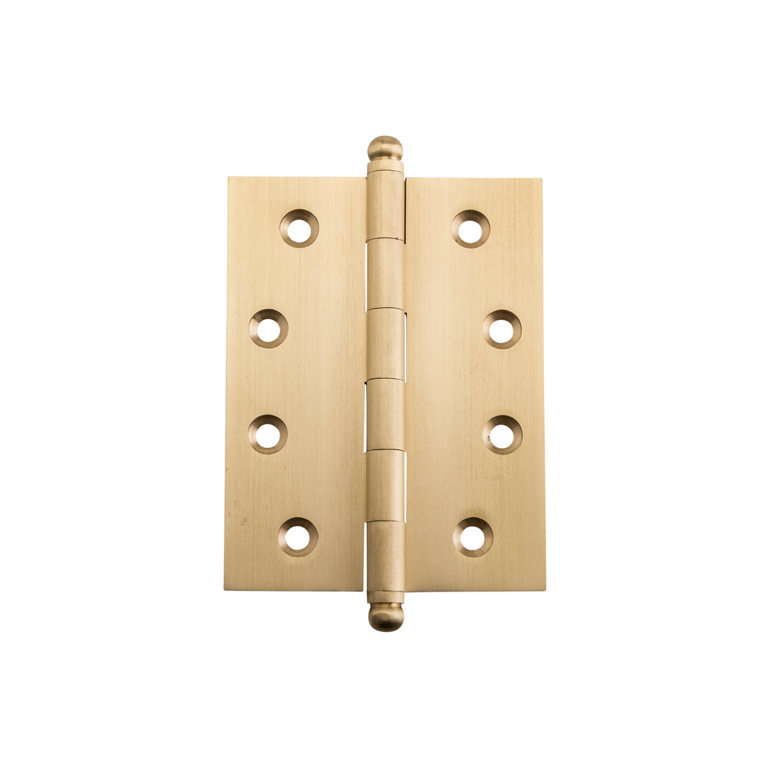 Hinge - Loose Pin Satin Brass 100mm x 75mm