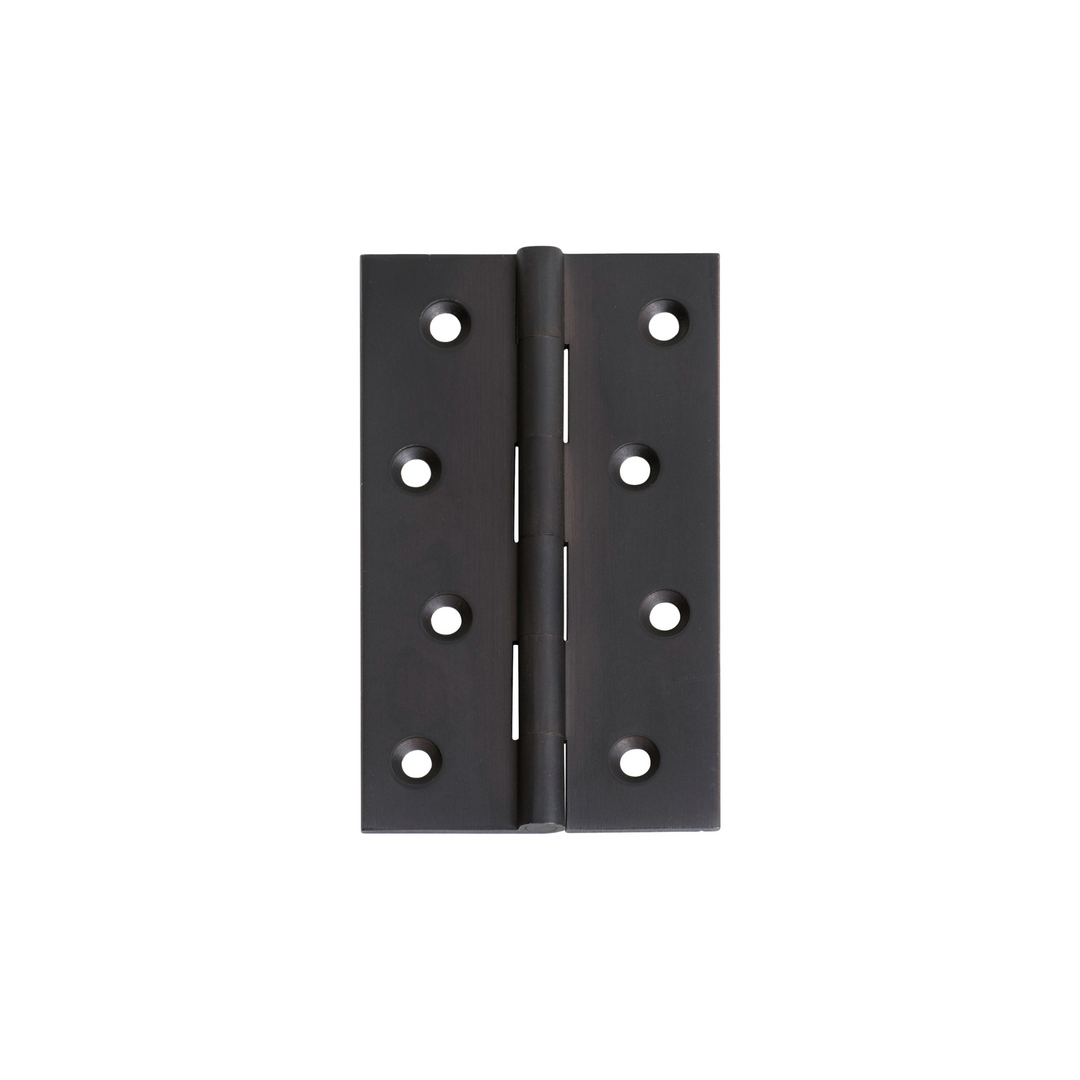 Hinge - Fixed Pin Matt Black 100mm x 60mm