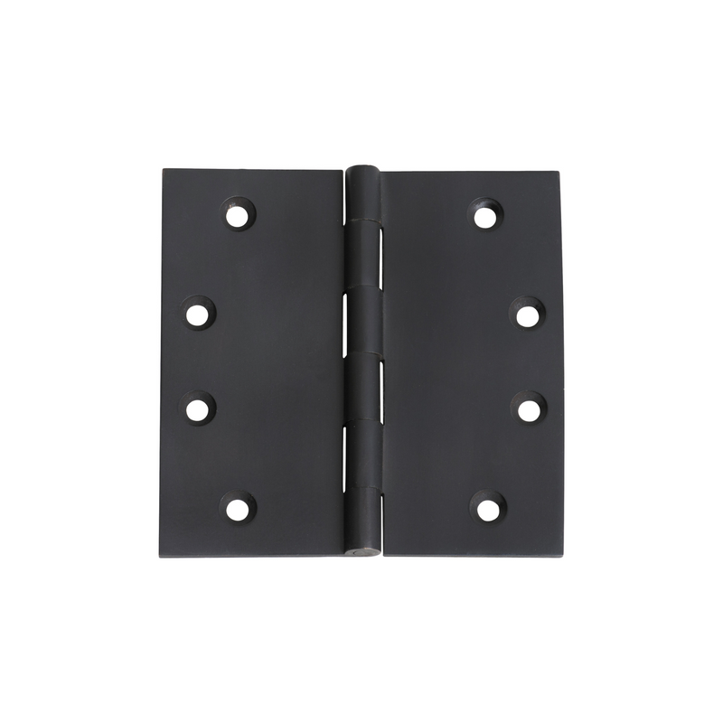 Hinge - Fixed Pin Matt Black 100mm x 100mm