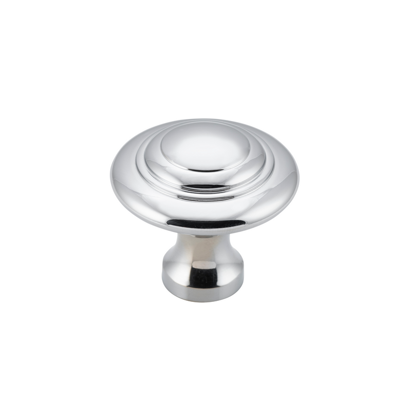 Cupboard Knob Domed Polished Chrome 38mm