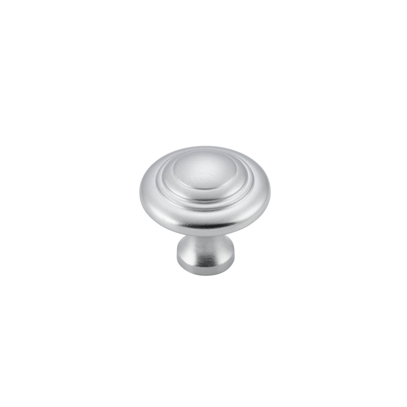 Cupboard Knob Domed Satin Chrome 25mm