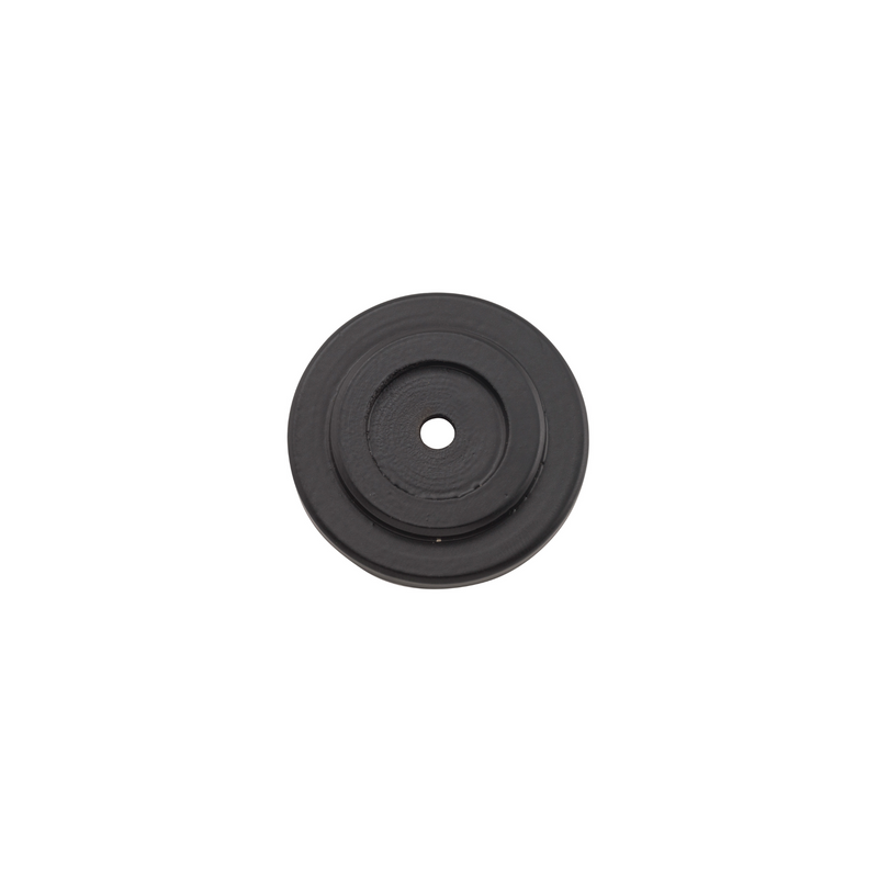 Knob Backplate Matt Black (Iron) 25mm