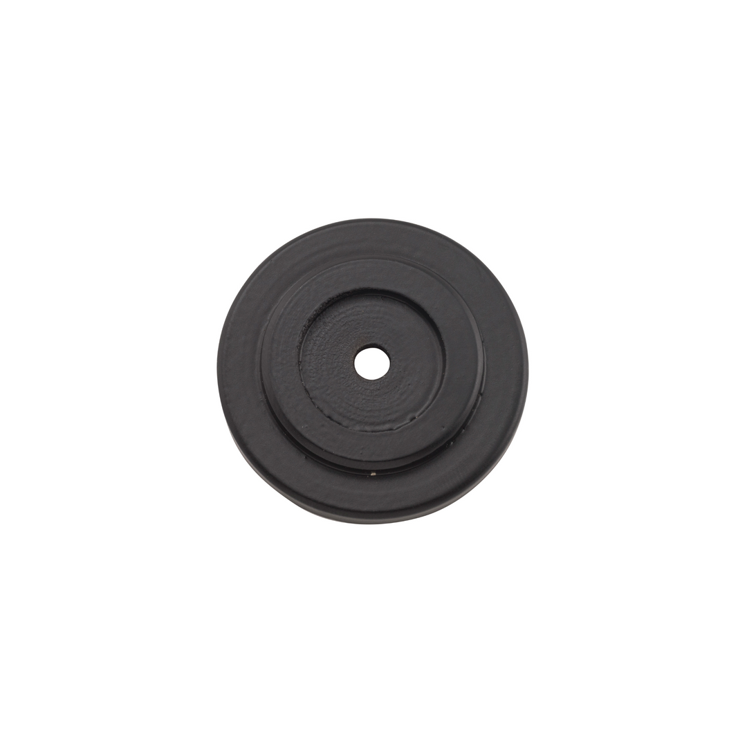 Knob Backplate Matt Black (Iron) 32mm