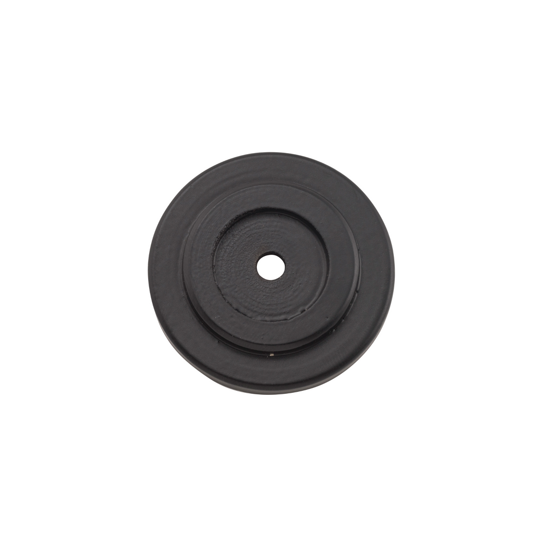 Knob Backplate Matt Black (Iron) 38mm