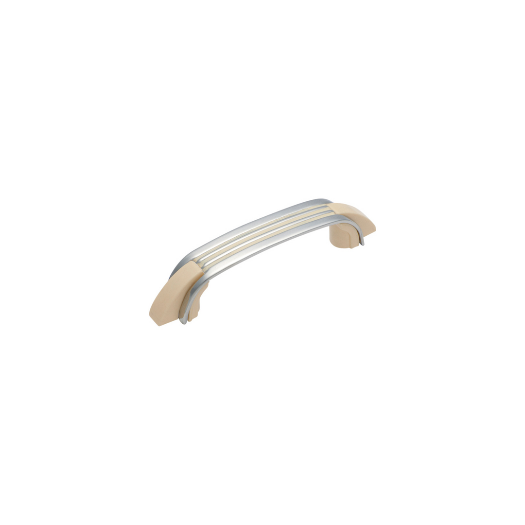 Deco Pull Handle Chrome/Ivory