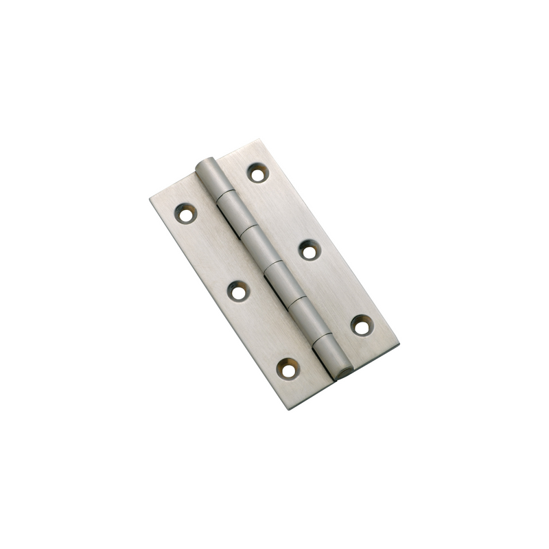 Hinge - Fixed Pin Satin Chrome 76mm x 41mm