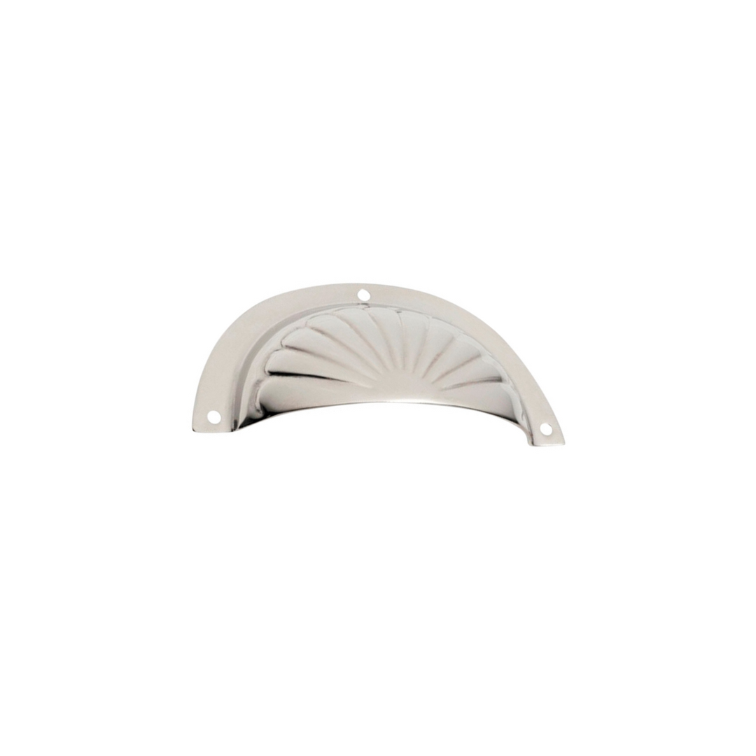 Drawer Pull Fluted Polished Nickel