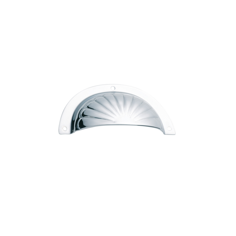 Drawer Pull Fluted Satin Chrome