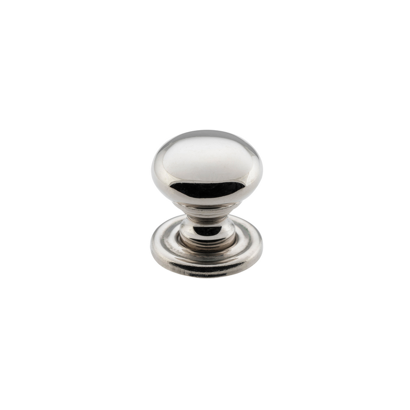 Cupboard Knob Classic Polished Nickel 19mm