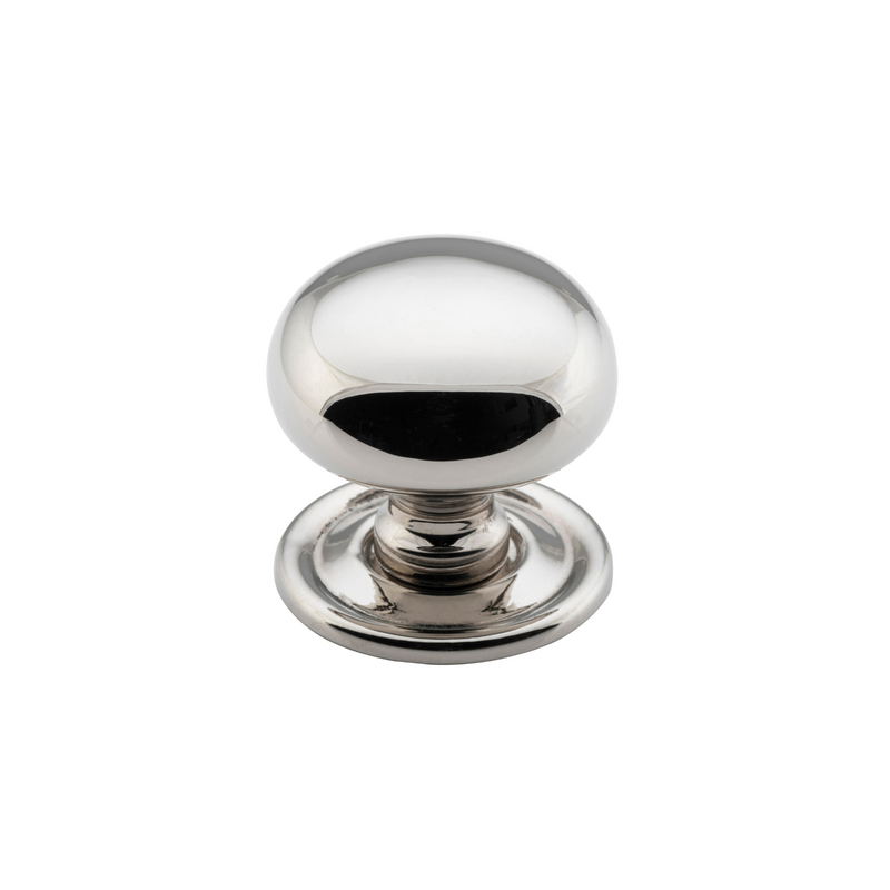 Cupboard Knob Classic Polished Nickel 32mm