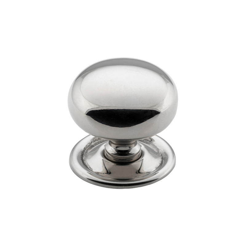 Cupboard Knob Classic Polished Nickel 38mm