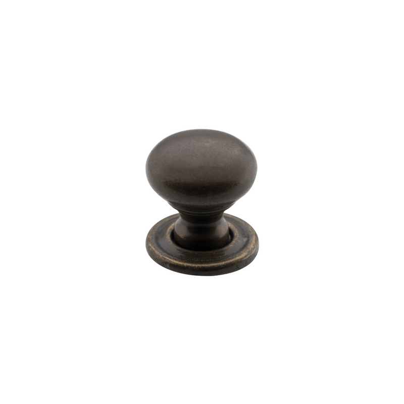 Cupboard Knob Classic Antique Brass 19mm