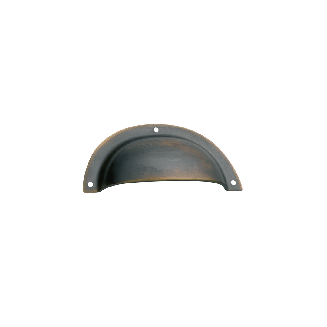 Drawer Pull Plain Antique Brass