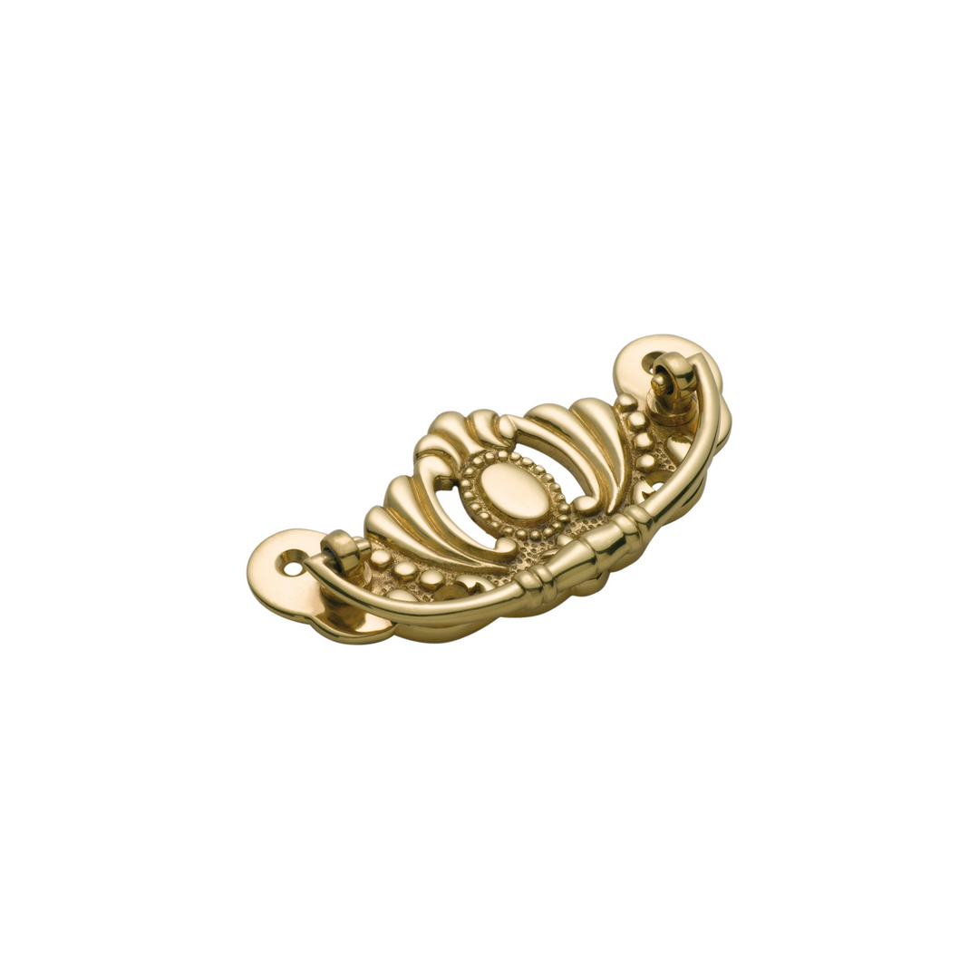 Cabinet Handle - Victorian Large Polished Brass