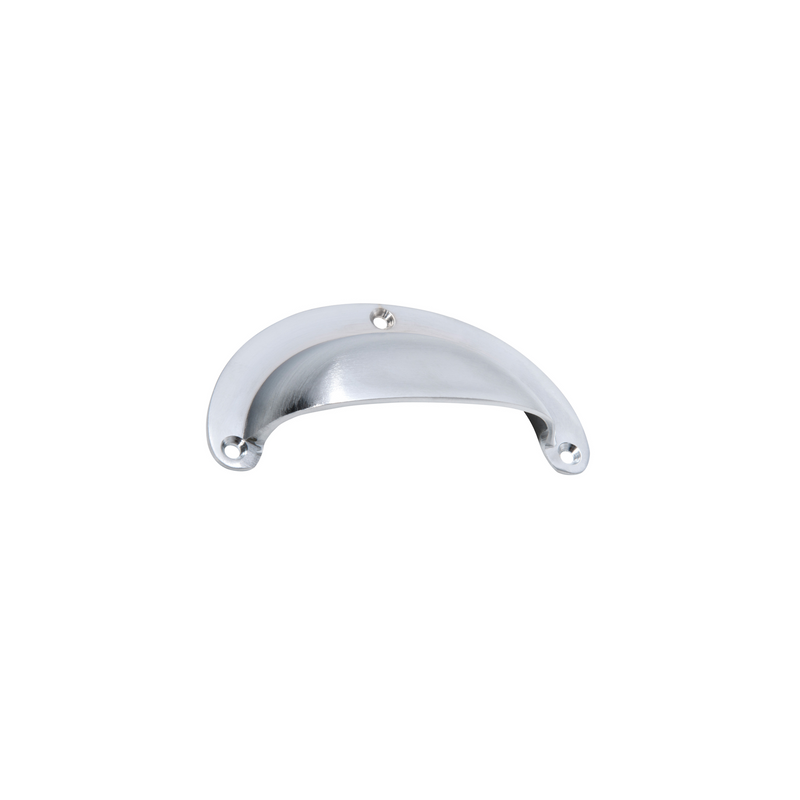 Drawer Pull Plain Large Satin Chrome