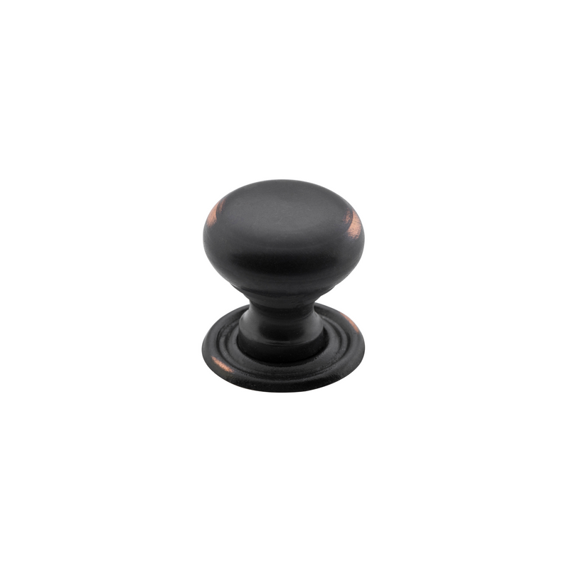 Cupboard Knob Classic Antique Copper 19mm