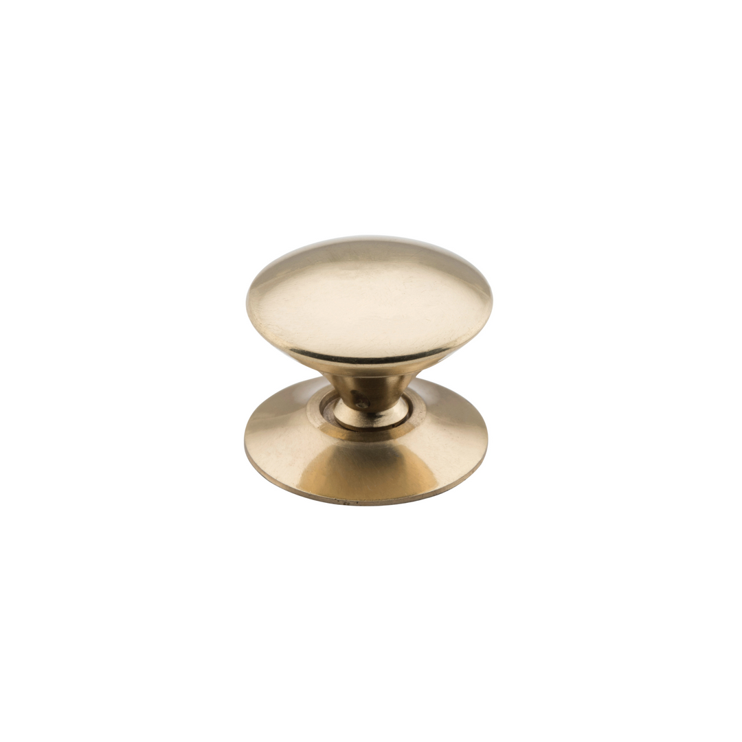 Victorian Cupboard Knob Polished Brass 25mm