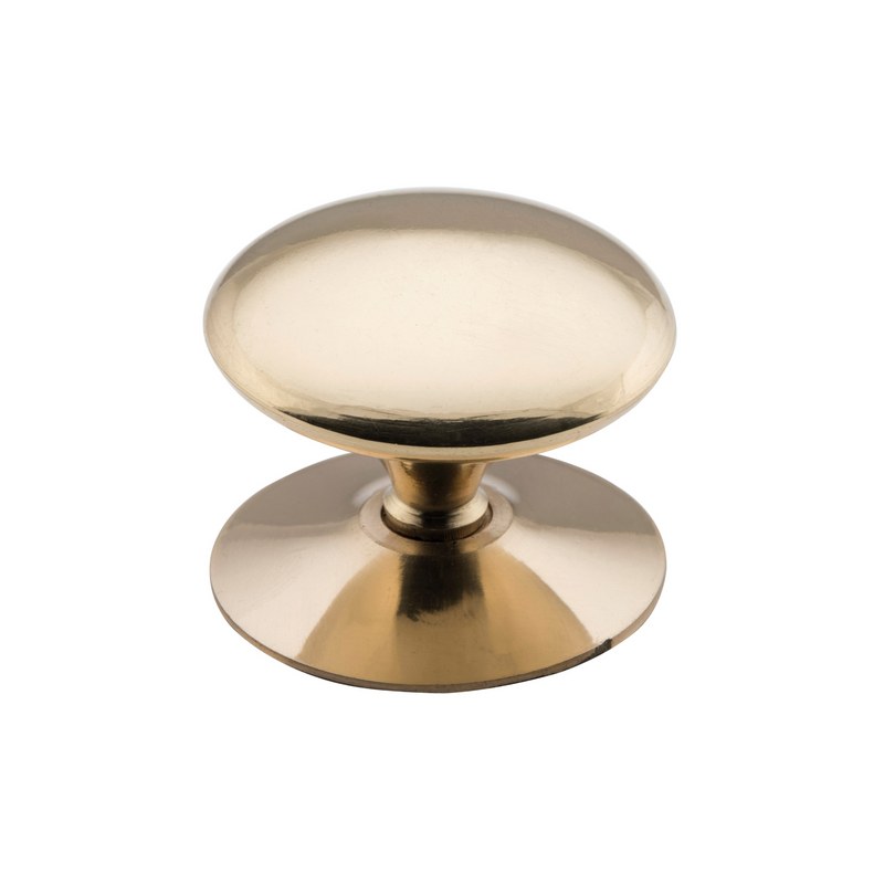 Victorian Cupboard Knob Polished Brass 50mm