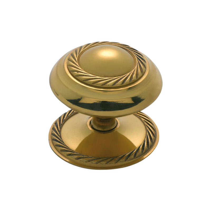 Georgian Cupboard Knob Polished Brass 50mm