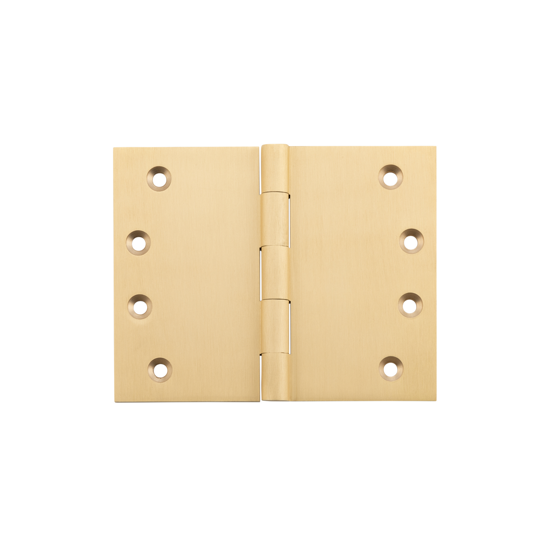 Hinge - Broad Butt Satin Brass 100mm x 125mm