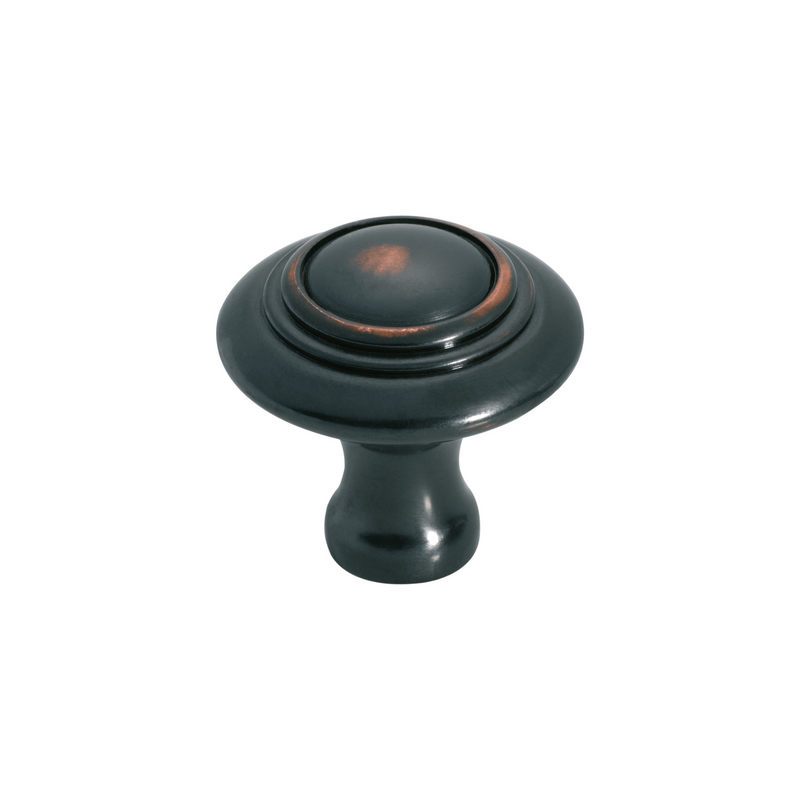 Cupboard Knob Domed Antique Copper 38mm