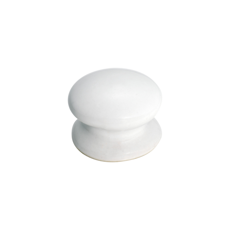 Porcelain Dresser Knob White 32mm