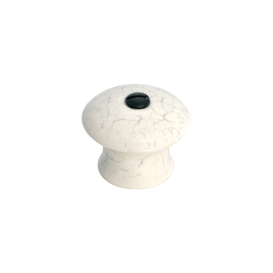 Porcelain Knob Crazed Ivory - Face Fix 38mm