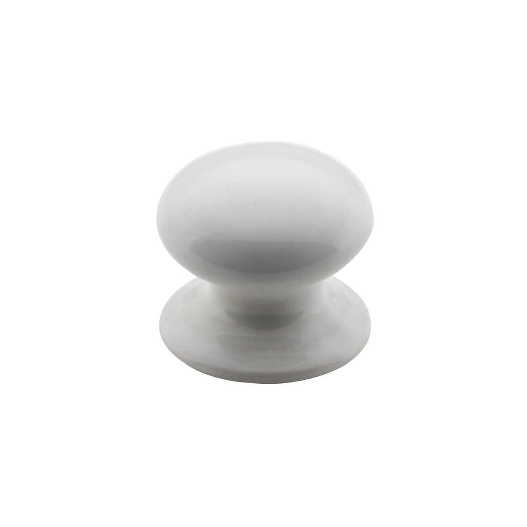 Porcelain Knob White 30mm