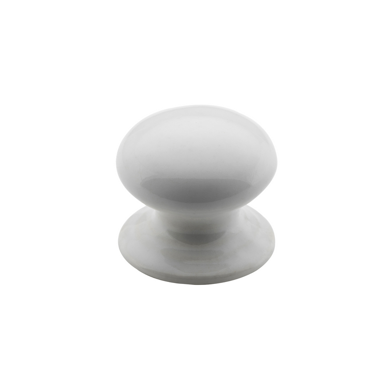 Porcelain Knob White 30mm