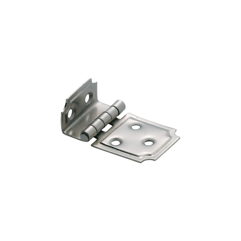 Offset Hinge - Square Satin Nickel