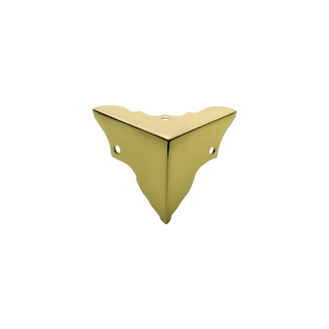 Box Corner Large Polished Brass