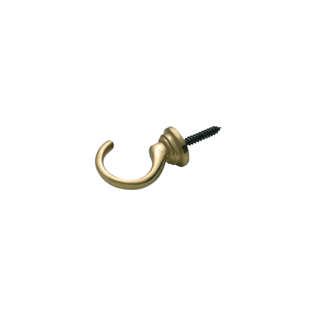 Cup Hook Small Polished Brass