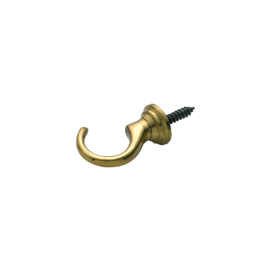 Cup Hook Large Polished Brass