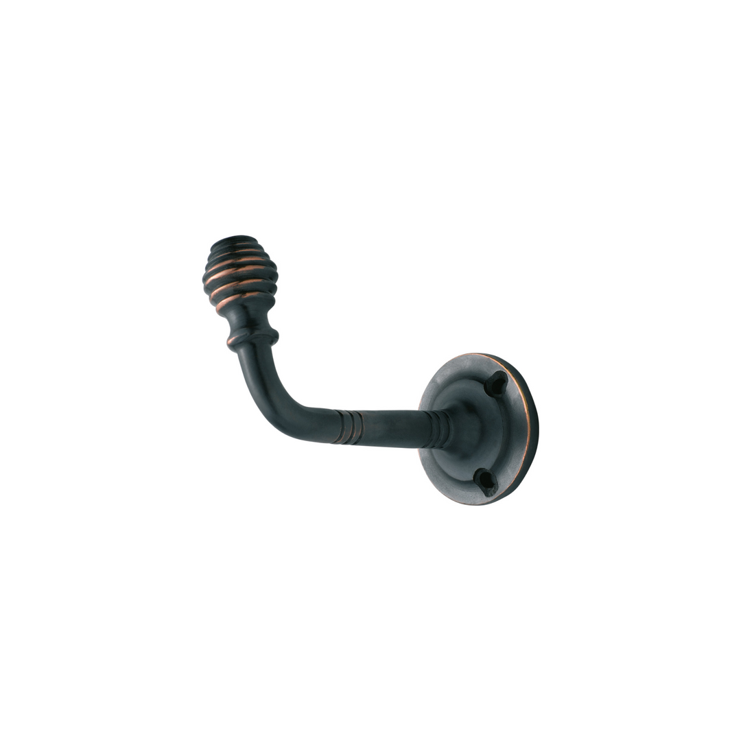 Robe Hook - Reeded Antique Copper
