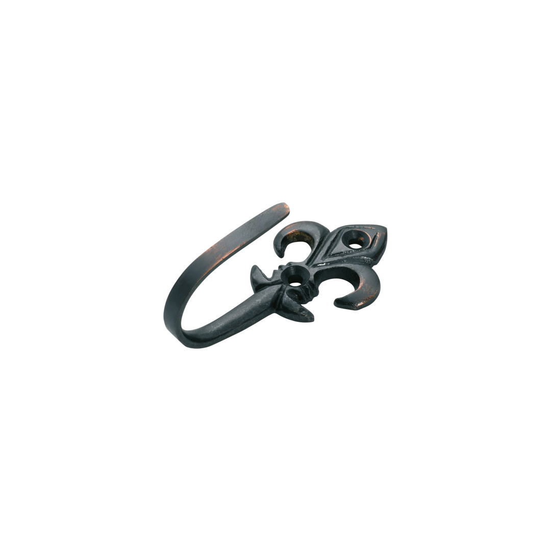 Fleur-de-Lis Hook Antique Copper