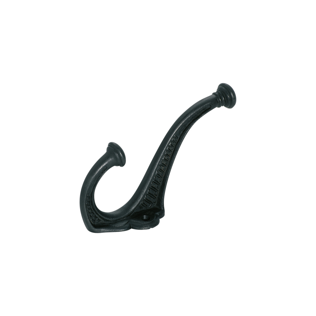 Hat & Coat Hook - Edwardian Matt Black