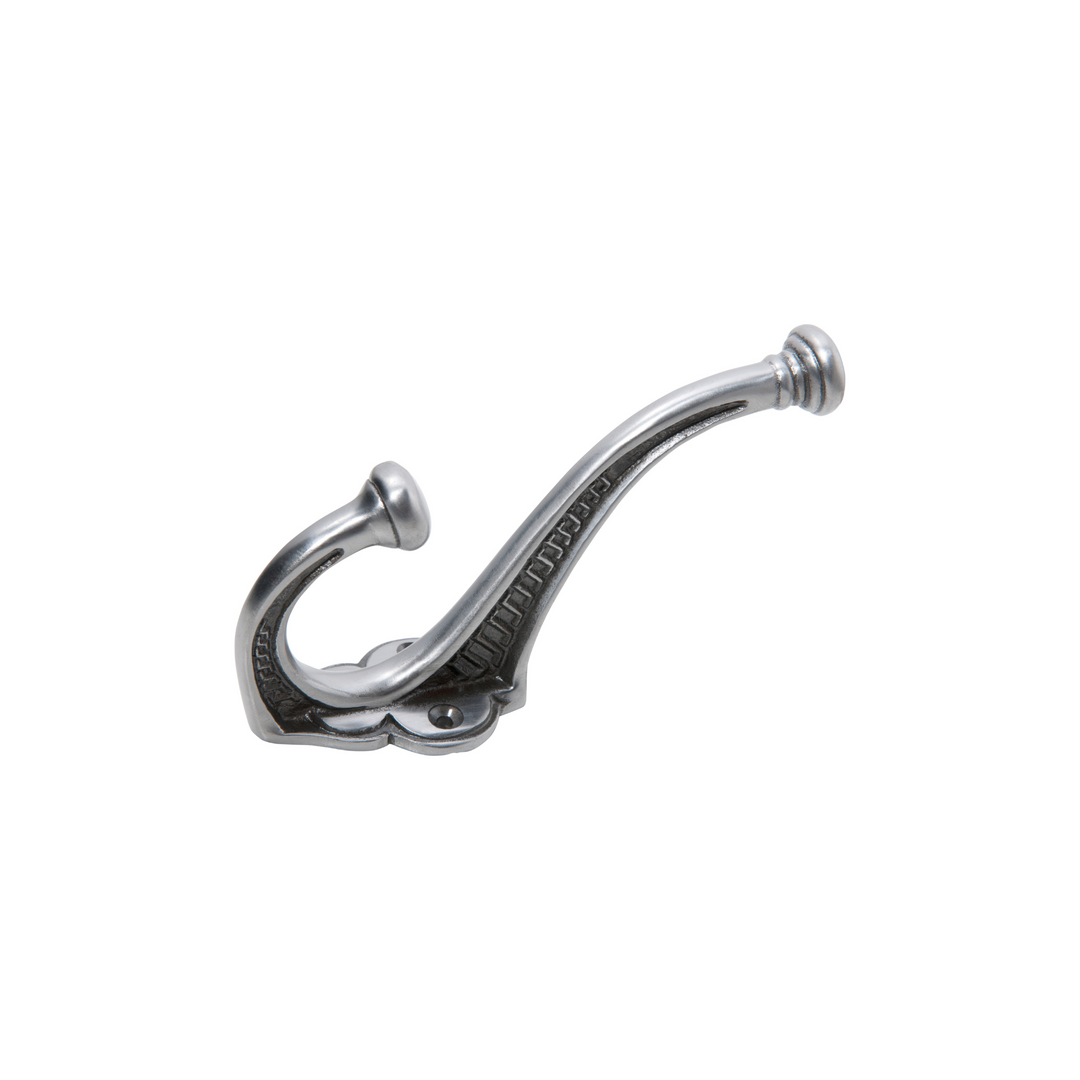 Hat & Coat Hook - Edwardian Polished Metal