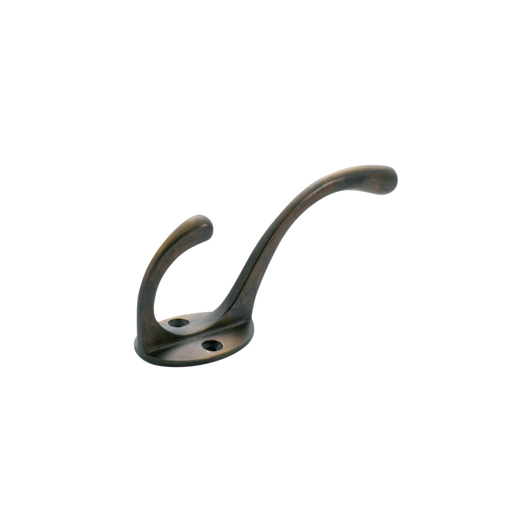 Hat & Coat Hook - Victorian Antique Brass