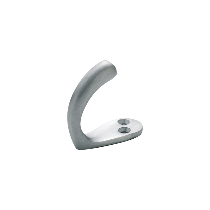 Single Robe Hook Satin Chrome