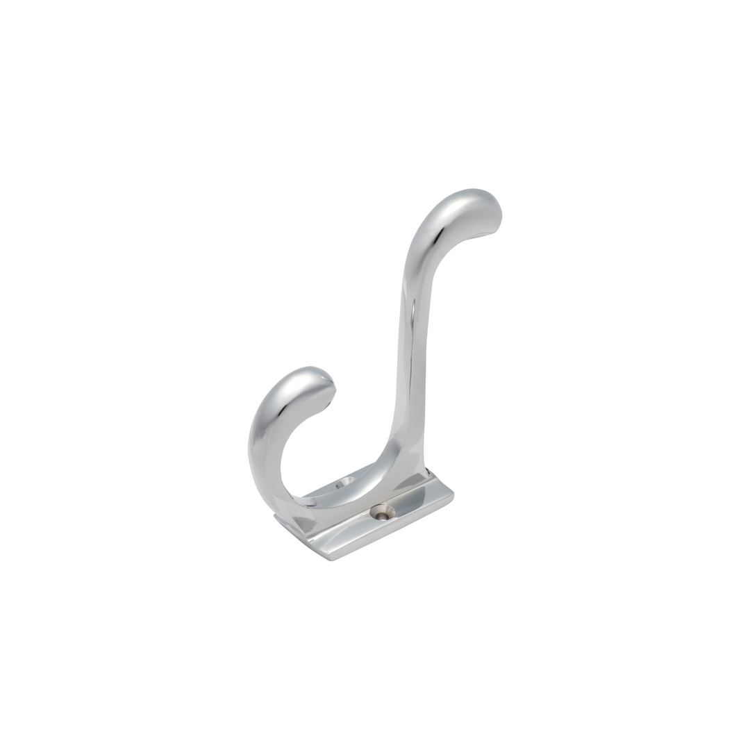 Hat & Coat - Retro Hook Polished Chrome