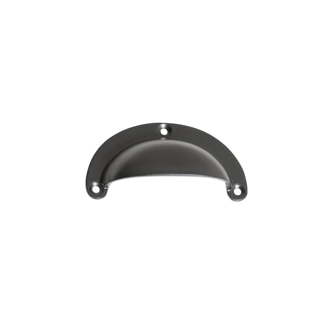 Drawer Pull Plain Iron Large Matt Black