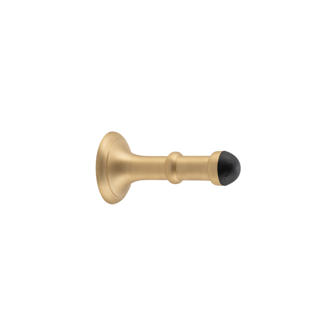 Door Stop - Concealed Fix Satin Brass 80mm
