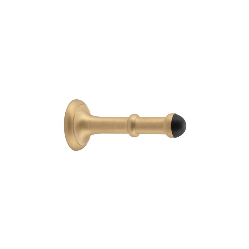 Door Stop - Concealed Fix Satin Brass 100mm